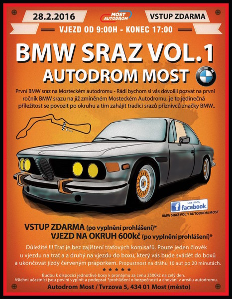 Plakát na akci – BMW sraz