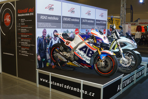 Stánek Automotodromu Brno na Motosalonu 2016
