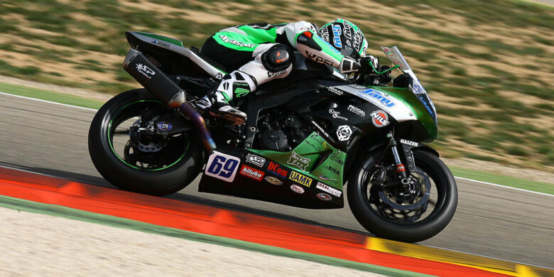 #69 Ondřej Ježek (CZE), Kawasaki ZX–6R, Team Go Eleven (foto Václav Duška, MPA foto)