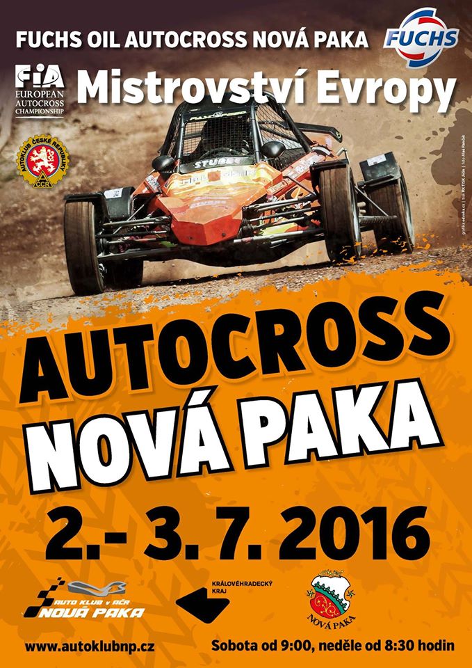 plakát Autocross FIA ME Autocross Nová Paka
