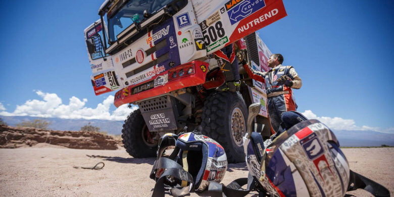 #508 Martin Kolomý (CZE/Tatra Buggyra Racing), oprava ho srazila dolů pořadím, foto Buggyra Media