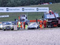 Marcel Jedlinski (PL) Porsche GT3 R - Olimp Racing nedokončil po souboji s Wagnerem - FIA Zone CE Most 2017 by VDR