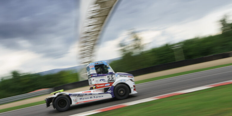 #55 Adam Lacko (CZE), BUGGYRA INTERNATIONAL RACING SYSTEM (CZE), Freightliner, FIA ETRC (European Truck Racing Championship) Most (foto: Milan Spurný)