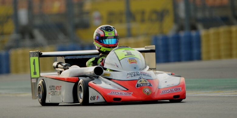 #1 Adam Kout (MS Kart/DEA) na trati v Le Mans, Francie (foto: Vratislav Ondráček)