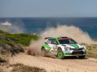 ++Popis fota: Tovární posádka Jan Kopecký a Pavlem Dreslerem, Škoda Fabia R5