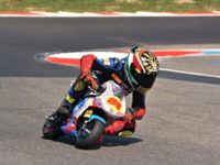 Matyáš Pálka v závodě mistrovství Evropy minibiků na italském okruhu Franciacorta