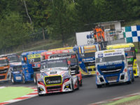 Letmý start, závod 3: #1 Adam Lacko (CZE), Buggyra International Racing System (CZE), Freightliner a #2 Jochen Hahn (DEU), Jochen Hahn (DEU), IVECO, FIA ETRC 2018 Most