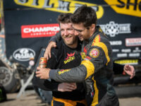 Tým Big Shock Racing v cíli Dakaru 2019 – Jan Brabec a Martin Macík