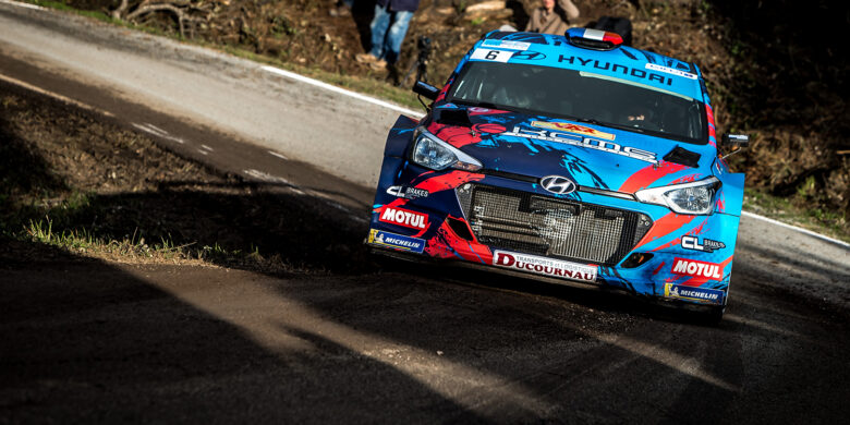 #06 SARRAZIN Stephane, Hyundai I20, v akci během francouzského šampionátu v rallye 2018, Rallye du Var 22.–25. listopadu v Sainte Maxime ve Francii - foto Thomas Fenetre / DPPI