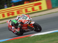 #50 Eugene Laverty (IRL), Aprilia RSV4 RF, Milwaukee Aprilia, Masarykův okruh 2018 (foto: Milan Spurný)