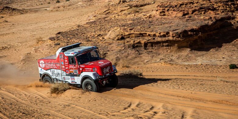 #502 Aleš Loprais, Khalid Alkendi, Petr Pokora, Praga V4S DKR, Instaforex Loprais Team