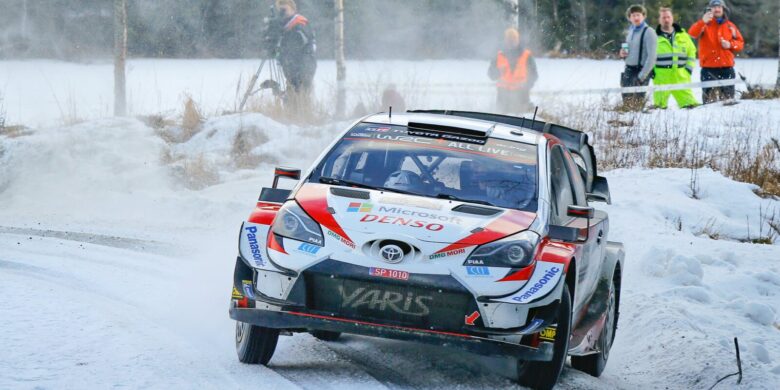 #33 Evans–Martin, GBR, Toyota Yaris WRC, Toyota Gazoo Racing, Švédská rallye 2020 (foto: Tom Banks)