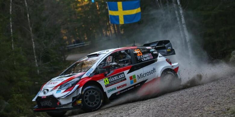 #33 Evans–Martin, GBR, Toyota Yaris WRC, Toyota Gazoo Racing, Švédská rallye 2020