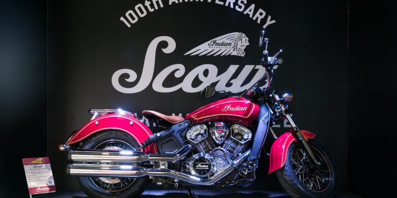 Indian Scout, expozice motocyklů Indian, Motosalon  2020 (foto Milan Spurný)