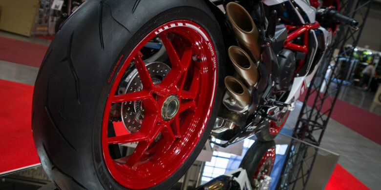 Expozice motocyklů MV Agusta, Motosalon 2020 (foto Milan Spurný)
