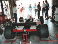 Karl Heinz Becker (D) Minardi F1 v Mostě by VDR