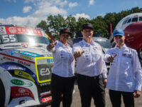 Aliyyah Kolocová, Adam Lacko a Téo Calvet z týmu Buggyra Racing (foto: Buggyra Racing)