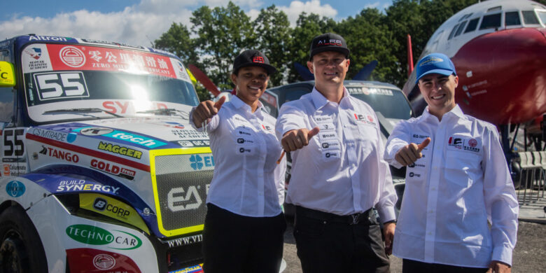Aliyyah Kolocová, Adam Lacko a Téo Calvet z týmu Buggyra Racing (foto: Buggyra Racing)