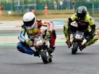 Matyáš Pálka v závodě mistrovství Evropy minibiků na okruhu Adria Raceway Kart (foto týmu)