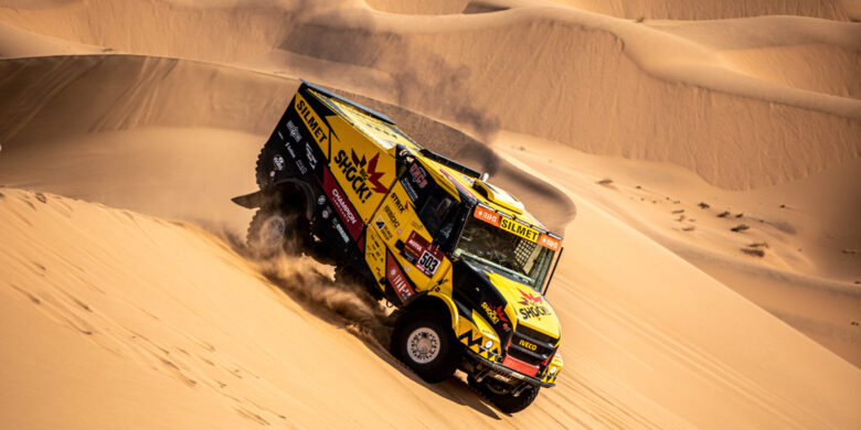 #503 Macík, Tomášek a Švanda, Iveco, Big Shock Racing, Dakar 2021 (foto: Martin Cigler)