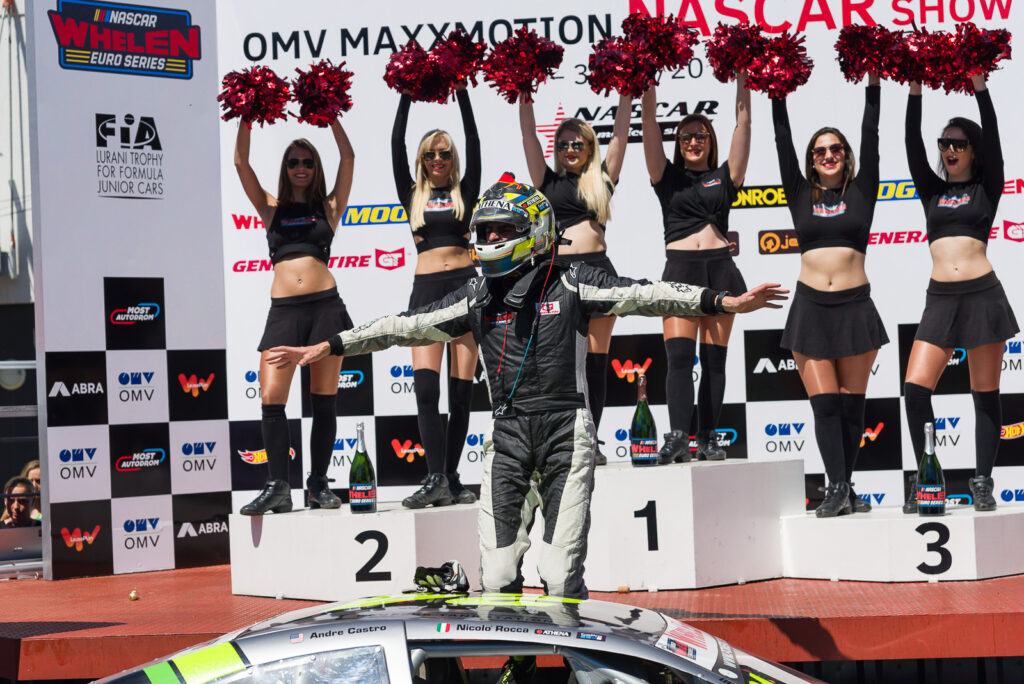 Vítěz prvního závodu #24 Rocca Nicolo, ITA, Chevrolet Camaro, NASCAR Whelen Euro Series Most 2019