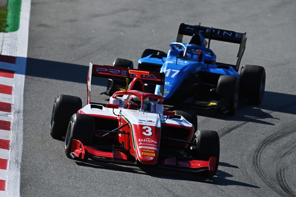 #3 Olli Caldwell, GBR, Prema Racing, závod 2, FIA F3, Barcelona 2021