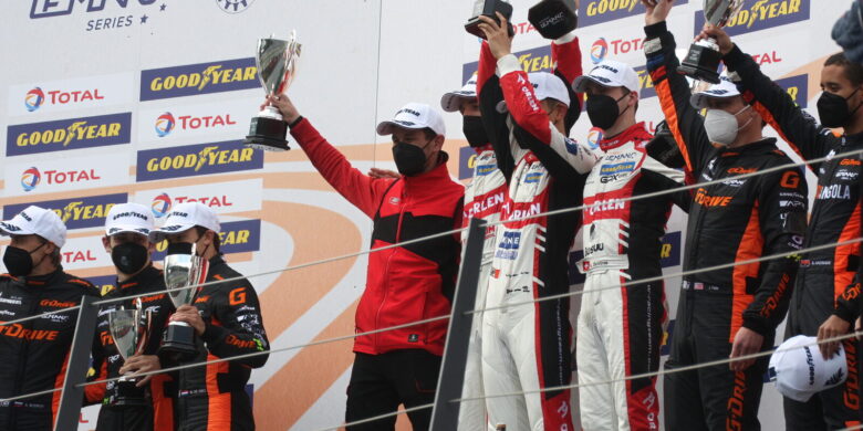 Vítězná posádka 4H na Red Bull Ringu: Deletraz/Kubica/Ye, WRT, Oreca Gibson (foto: Roman Klemm)