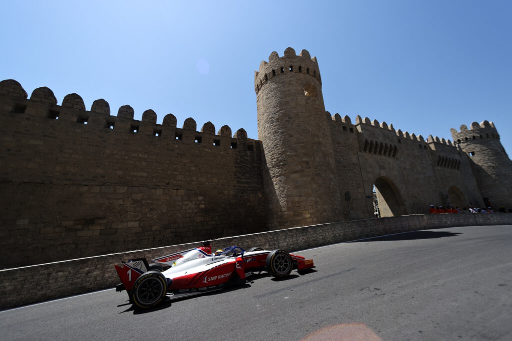 #1 Robert Shwartzman, RUS, Prema Racing, sprint 1, FIA F2, GP Ázerbájdžánu 2021