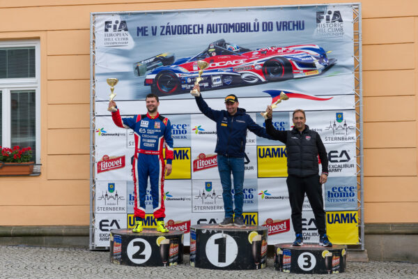 Pódium FIA EHCC, Group CN/E2-SC / Class -3000 ccm: P1 #14 Simone FAGGIOLI, ITA; P2 #15 Petr TRNKA, CZE; P3 #16 Sébastien PETIT, FRA