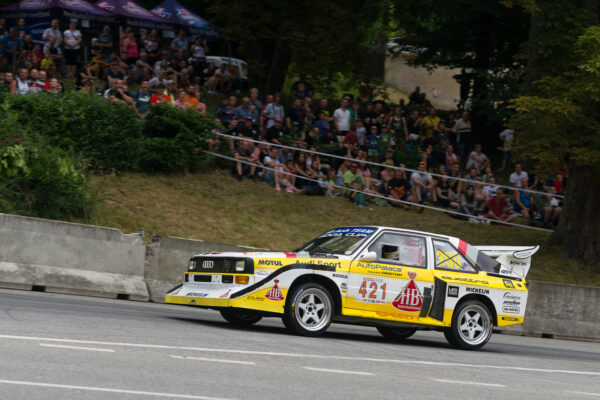 #421 FIGL Jiří, Speedy-motorsport, HA 1+2000, Audi Sport Quattro S1E2, závodní jízda 1, MZAV Maverick Hill Climb Czech