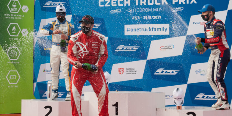 Král mosteckého víkendu trucků – #41 Norbert Kiss, HUN, Révész Racing, MAN, FIA ETRC 2021 Most (foto: Jan Škoda)