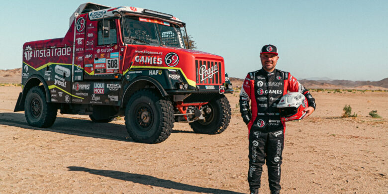 #508 Aleš Loprais, Petr Pokora a Jaroslav Valtr ml. – Praga V4S DKR, Instaforex Loprais Team, Dakar 2023