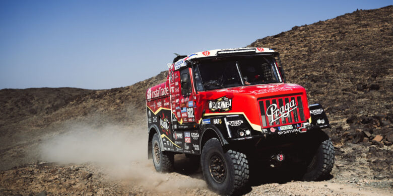 #602 Aleš Loprais, Jiří Stross a Jaroslav Valtr ml. – Praga V4S DKR, Instaforex Loprais Team, Dakar 2024